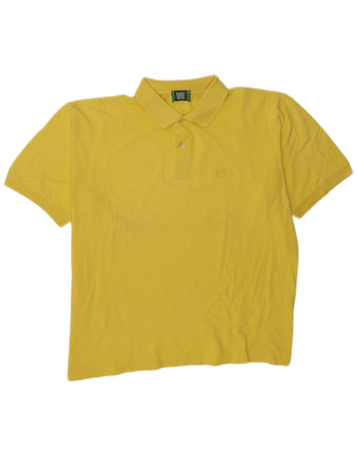 Sergio Tacchini Ανδρικό μπλουζάκι πόλο 2XL κίτρινο βαμβακερό