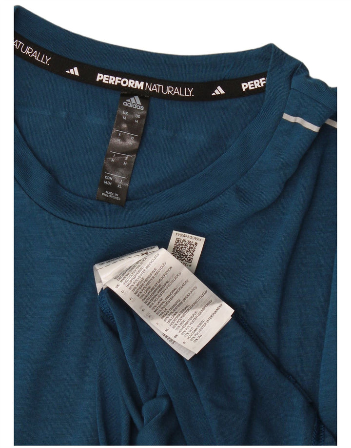 Adidas Ανδρικό T-Shirt Aeroready Top Medium Blue Polyester
