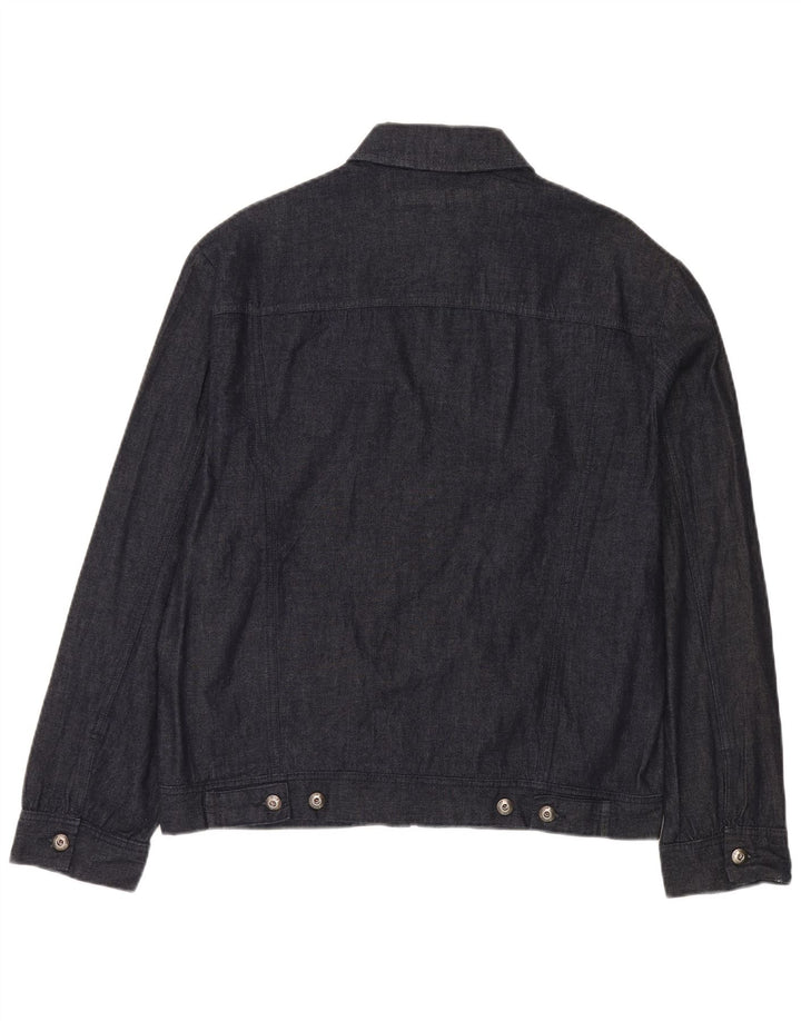 Ανδρικό τζιν Bomber Jacket French Connection UK 40 Large Navy Blue Cotton