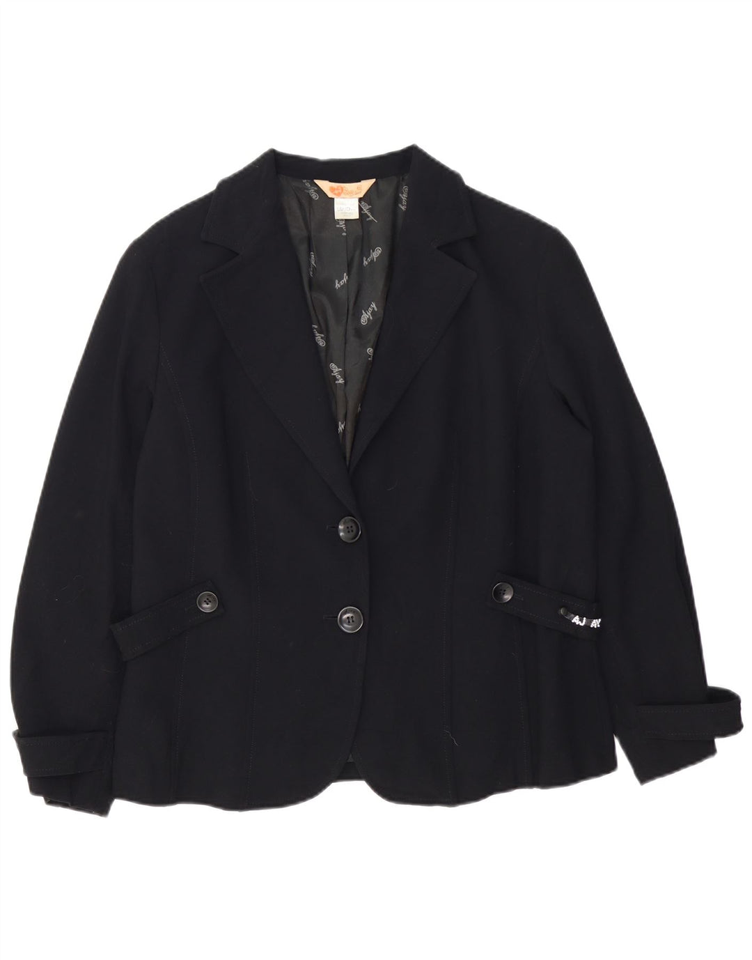 Liu Jo Γυναικείο Μπουφάν Blazer με 2 Κουμπιά IT 52 2XL Μαύρο Acetate