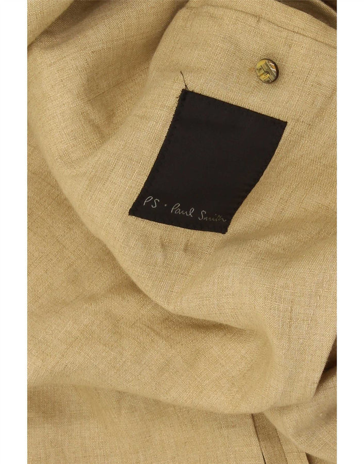 Paul Smith Ανδρικό Μπουφάν Blazer με 3 κουμπιά UK 44 2XL Μπεζ Λινό