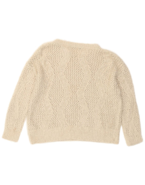 Marks & Spencer Γυναικείο πουλόβερ με λαιμόκαυστο UK 14 Large Off White