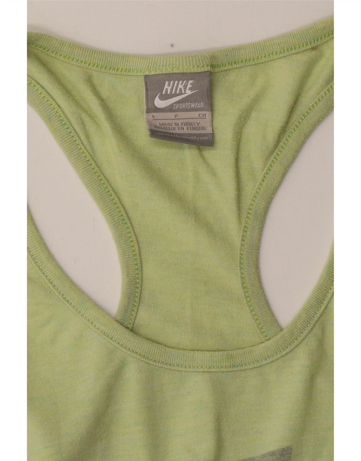 Γυναικείο γραφικό γιλέκο NIKE τοπ UK 8 Small Green