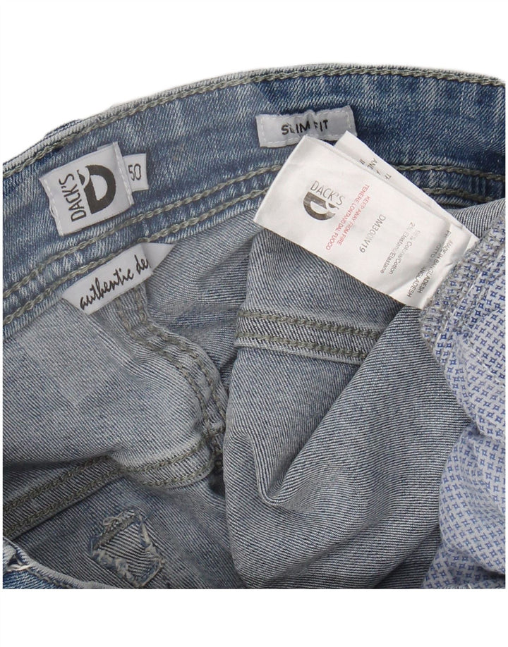 DACK'S Ανδρικό Slim Jeans IT 50 Large W34 L31 Μπλε βαμβακερό