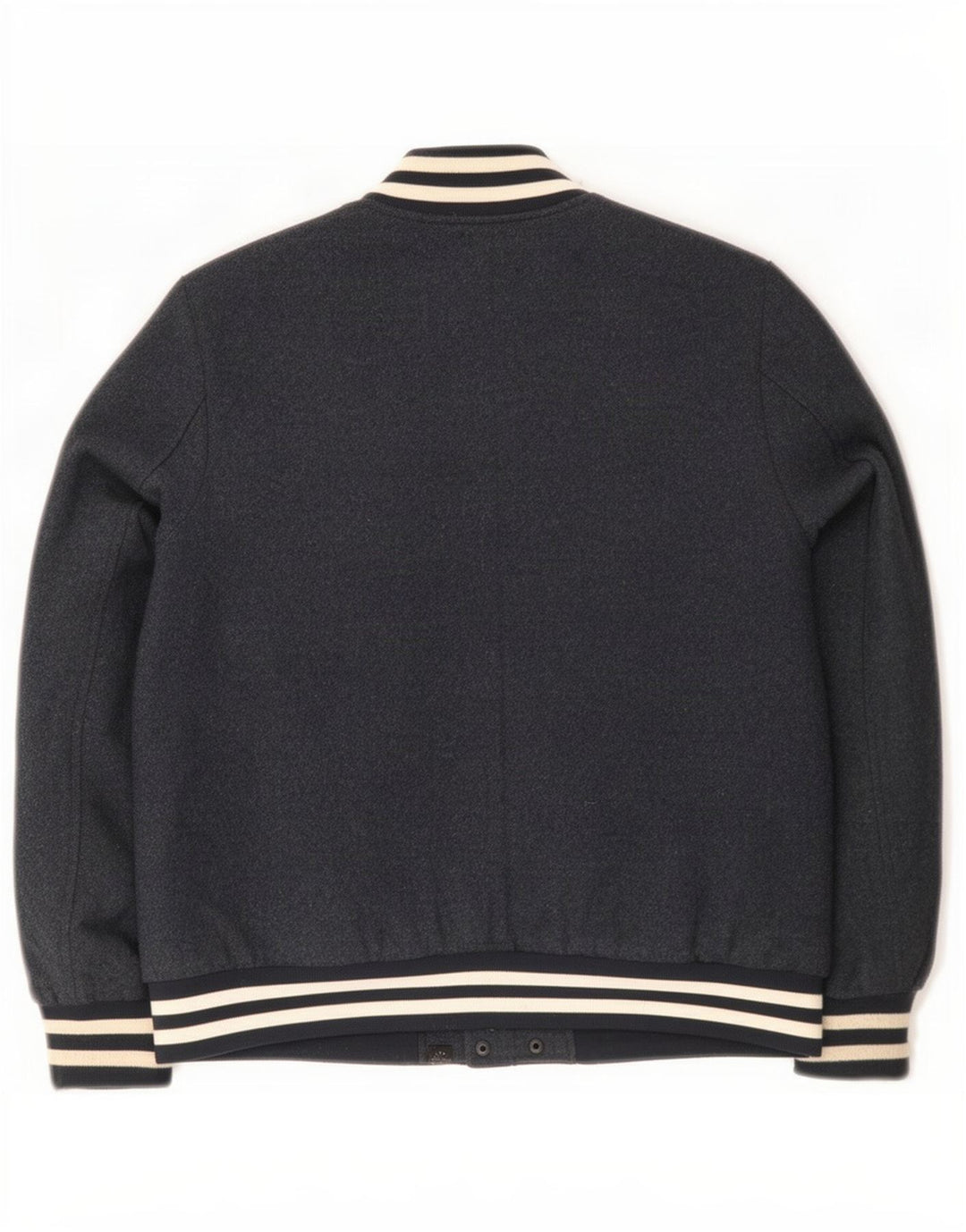Superdry Γυναικείο Μπουφάν Varsity UK 16 Large Navy Blue Wool