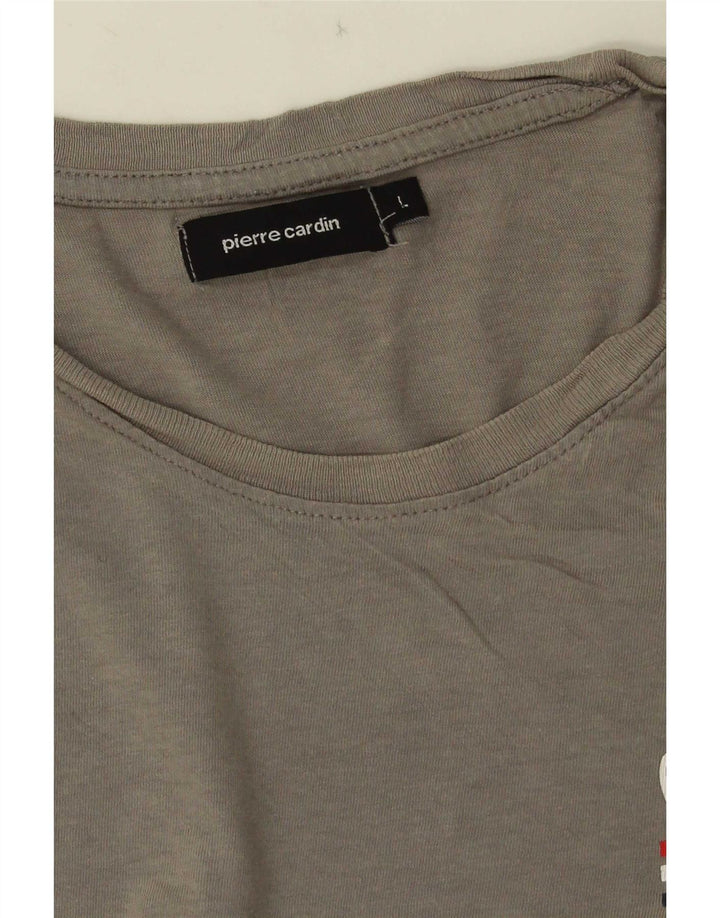 Ανδρικό γραφικό μπλουζάκι Pierre Cardin Top Large Grey