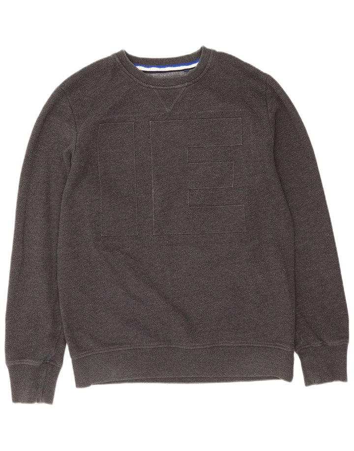 Ανδρικό γραφικό φούτερ Superdry Jumper μεγάλο γκρι βαμβακερό