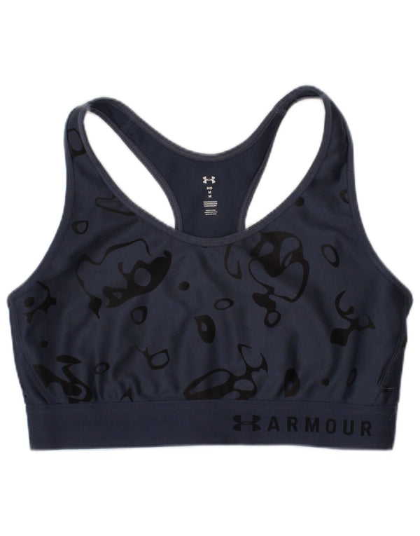 Γυναικείο γραφικό αθλητικό σουτιέν Under Armour Top Medium Blue Navy Geometric Sports