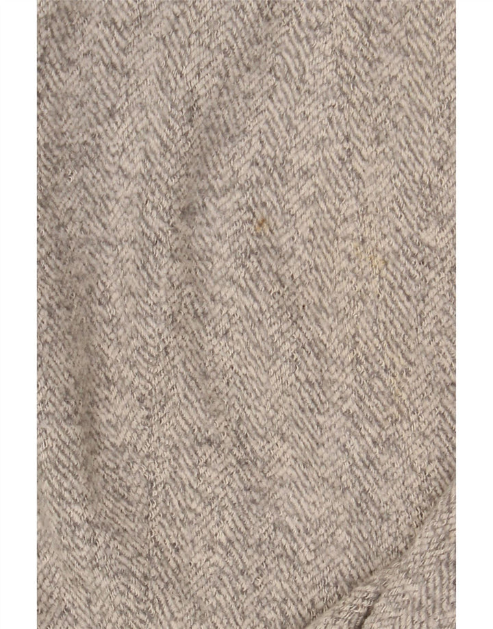 Zara Γυναικείο Πανωφόρι UK 12 Medium Beige Πολυεστέρας από ψαροκόκκαλο