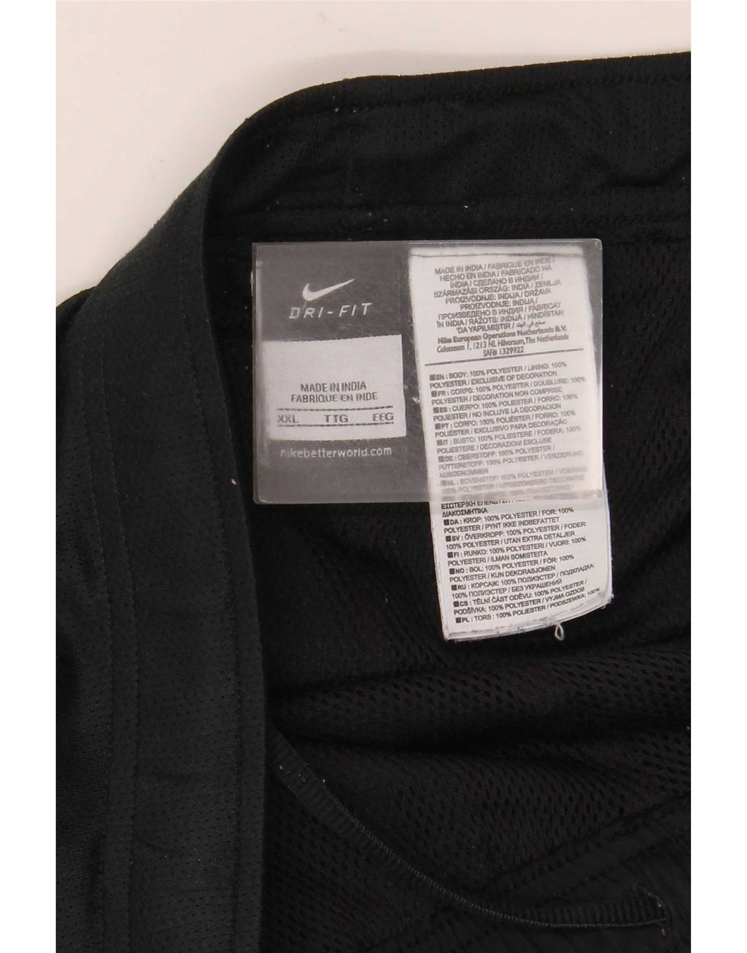 Ανδρικό παντελόνι αθλητικής φόρμας Nike Dri Fit 2XL μαύρο πολυεστέρα