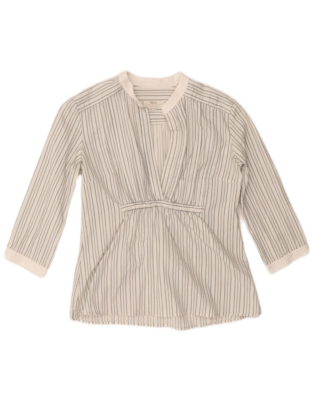 Γυναικεία μπλούζα Marlboro Classics 3/4 μανίκια τοπ EU 42 Large Grey Pinstripe