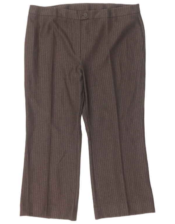 Marks & Spencer Γυναικείο Ψηλόμεσο Παντελόνι UK 20 2XL W42 L28 Γκρι
