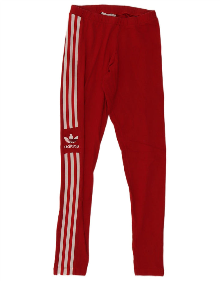Adidas Γυναικείο Γραφικό Κολάν UK 8 Μικρό κόκκινο βαμβακερό