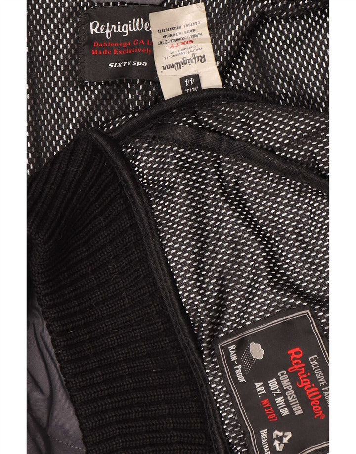 Refrigiwear Γυναικείο μπουφάν βροχής με κουκούλα IT 44 Medium Grey Colorblock Nylon