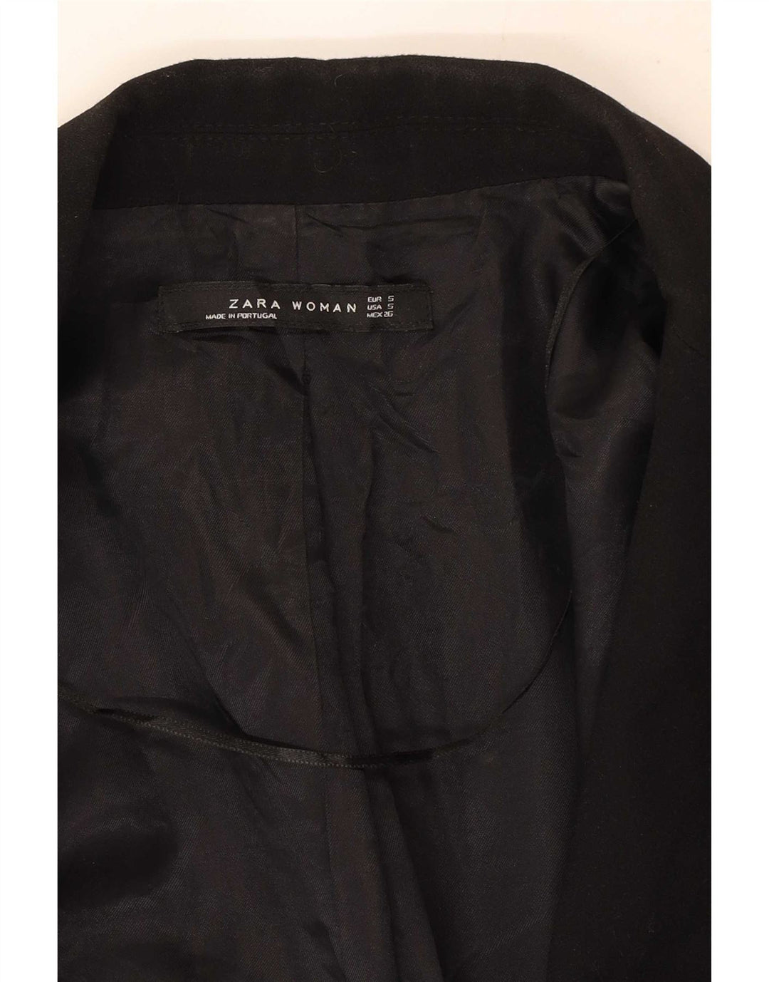 Zara Γυναικείο Γιλέκο Longline UK 8 Small Black Polyester