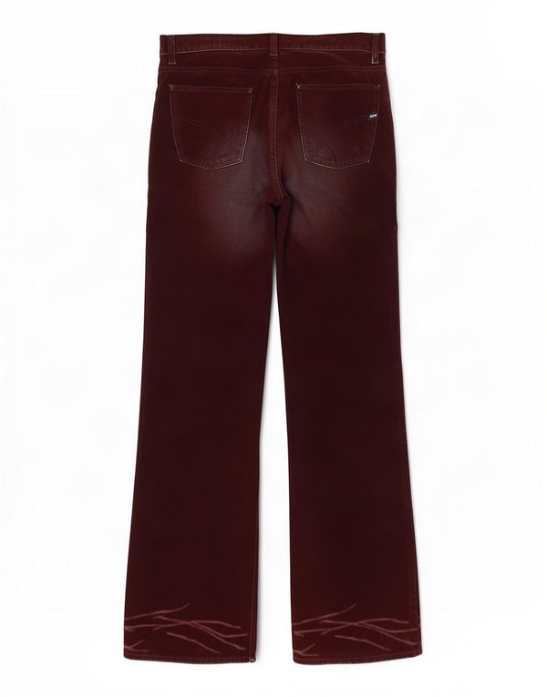 Γυναικείο Gas Woodstock Bootcut Jeans W34 L34 Βουργουνδί βαμβακερό