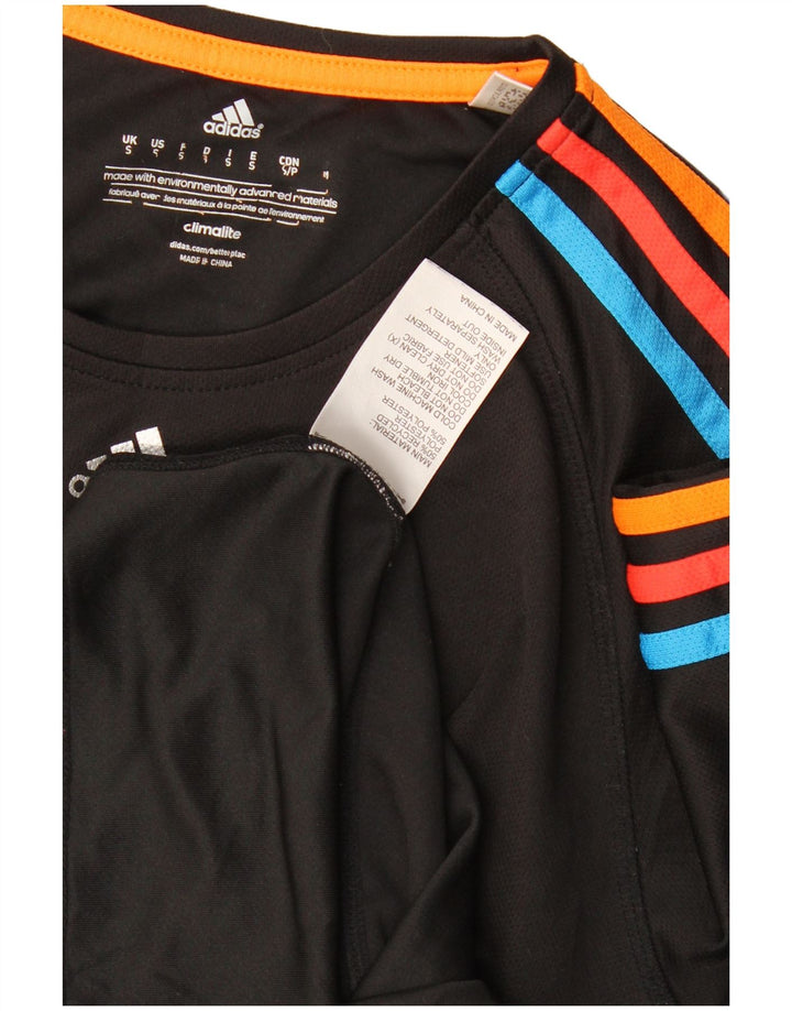 Adidas Ανδρικό T-Shirt Climalite Top Small Black Colourblock Πολυεστέρας