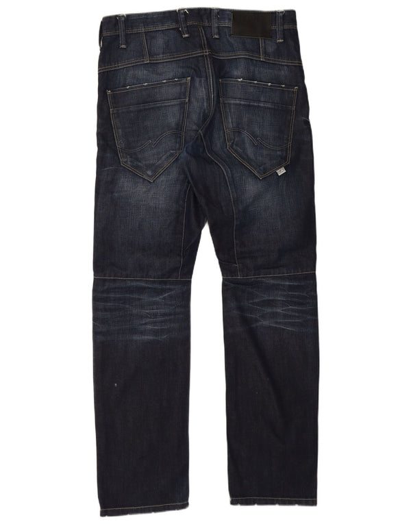 Jack & Jones Ανδρικό Anti Fit Straight Jeans W32 L32 Μπλε βαμβακερό