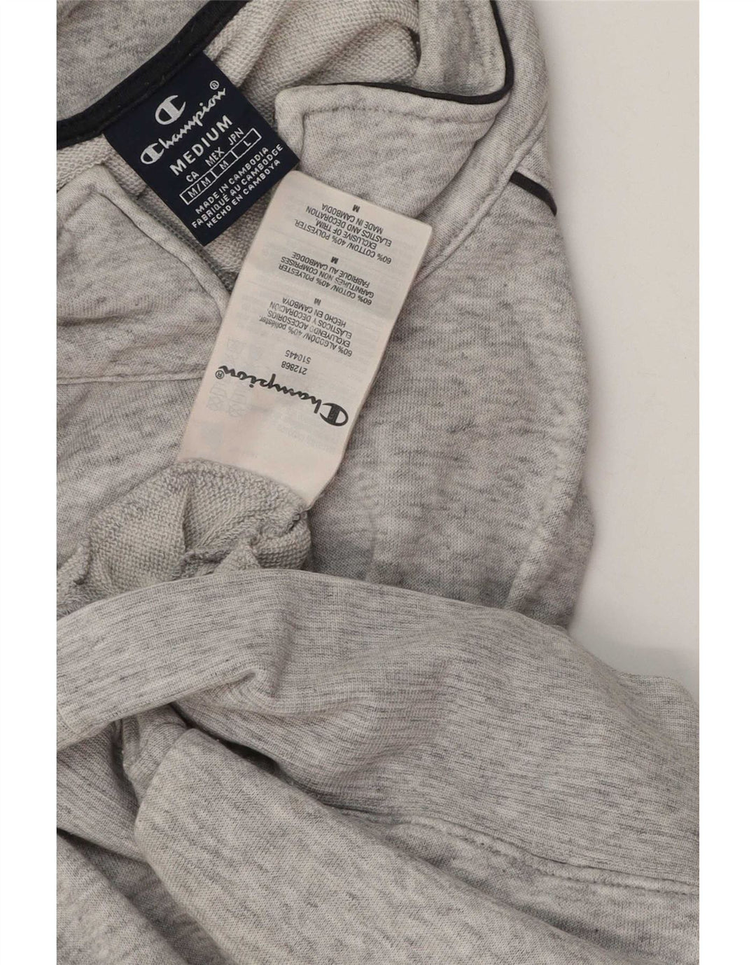 Ανδρική αθλητική φόρμα Champion Top Jacket μεσαίου γκρι χρώματος βαμβακερό