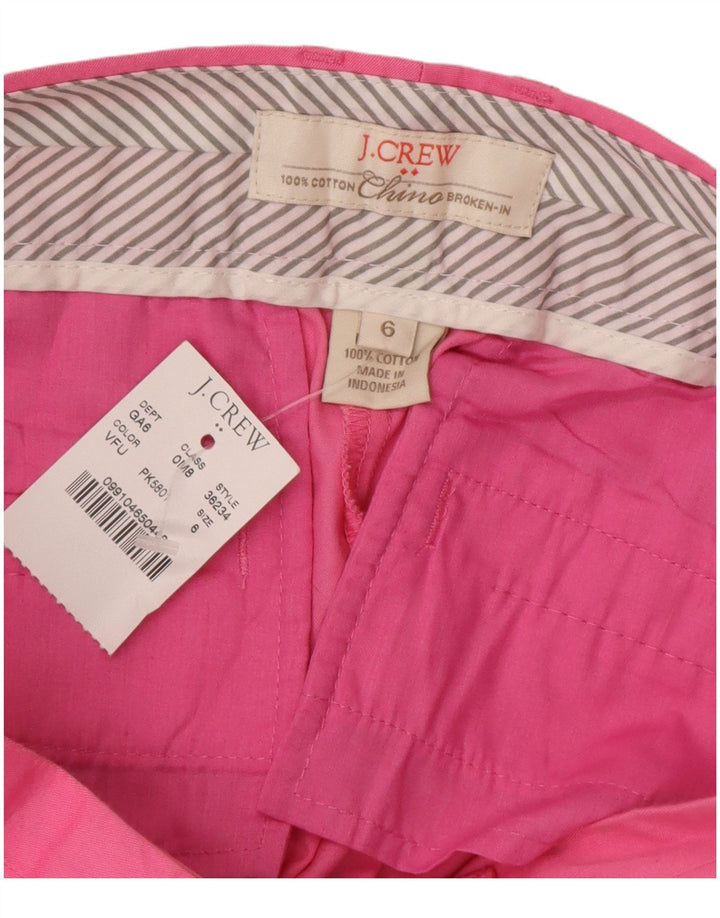 J. CREW Γυναικείο σορτς Chino US 6 Medium W32 Ροζ βαμβακερό