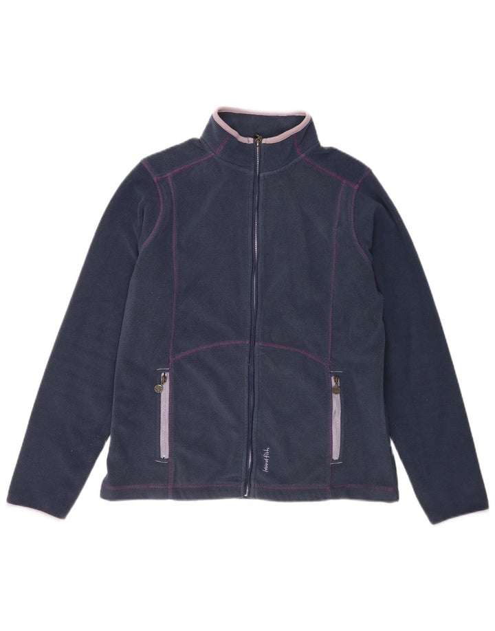 Weird Fish Γυναικείο Fleece Jacket UK 12 Medium Navy Blue Polyester