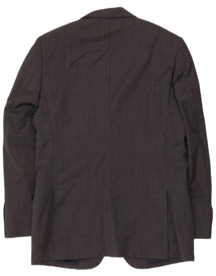 ZARA Ανδρικό σακάκι μπλέιζερ με 3 κουμπιά EU 46 Small Grey Wool