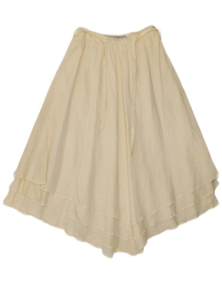 Giorgio Grati Γυναικεία ασύμμετρη φούστα IT 42 Medium W24 Off White