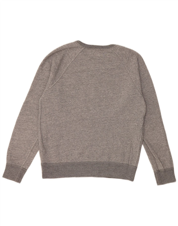 J. CREW Γυναικεία φούτερ υπερμεγέθη Jumper UK 10 Small Grey Cotton