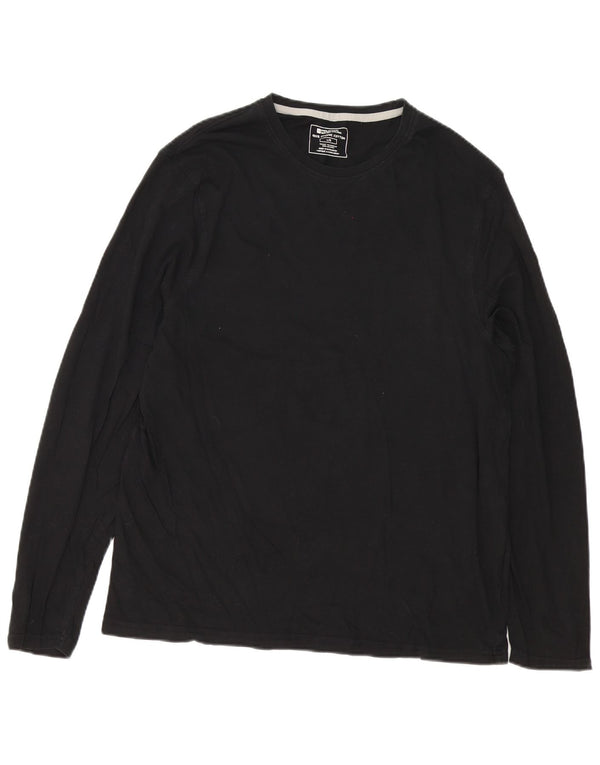Mountain Warehouse Mens Top Long Sleeve Large Black Cotton