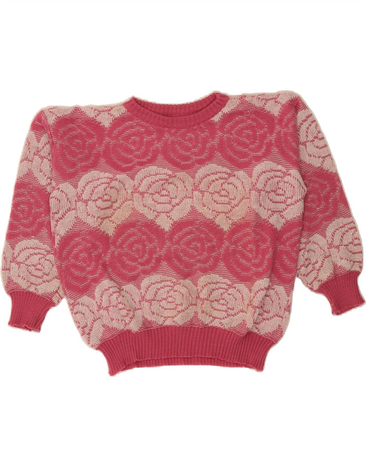Womens Crop Crew Neck Jumper Sweater UK 16 Large Vintage Vintage and Second-Hand Vintage from Messina Hembry 