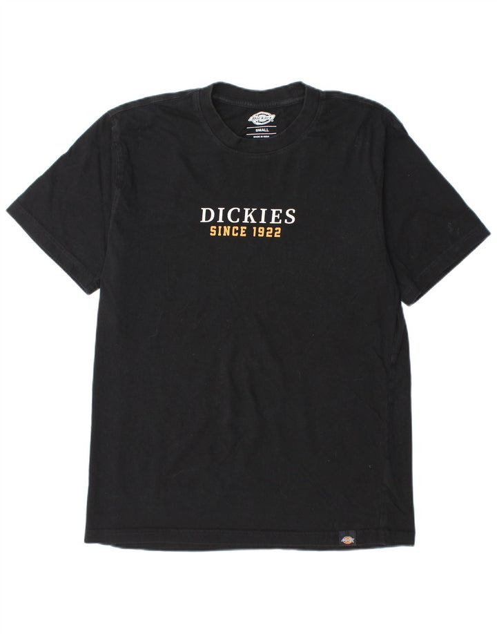 DICKIES Ανδρικό γραφικό T-Shirt Top Μικρό μαύρο βαμβακερό