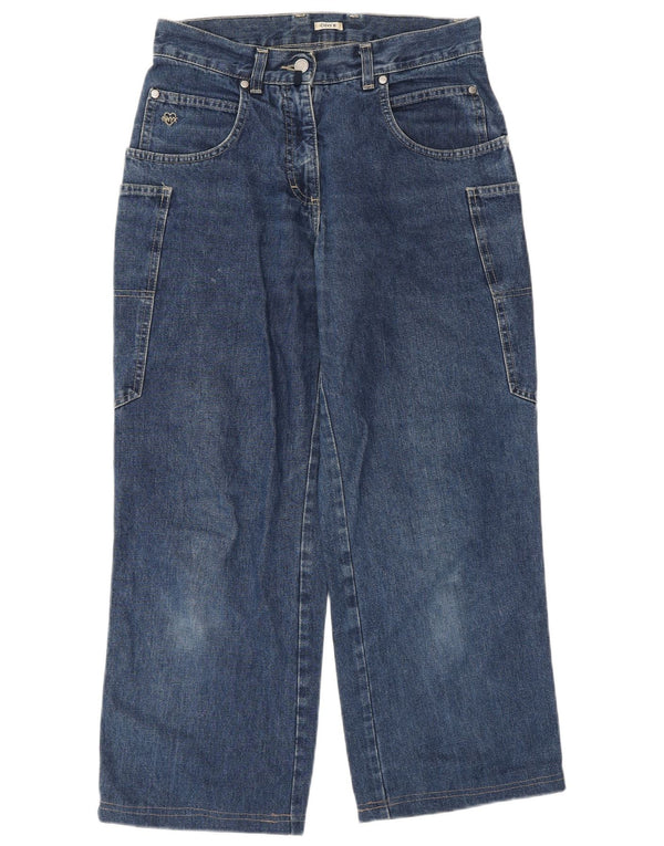 Onyx Womens Cargo Loose Jeans IT 40 Small W30 L27 Μπλε βαμβακερό