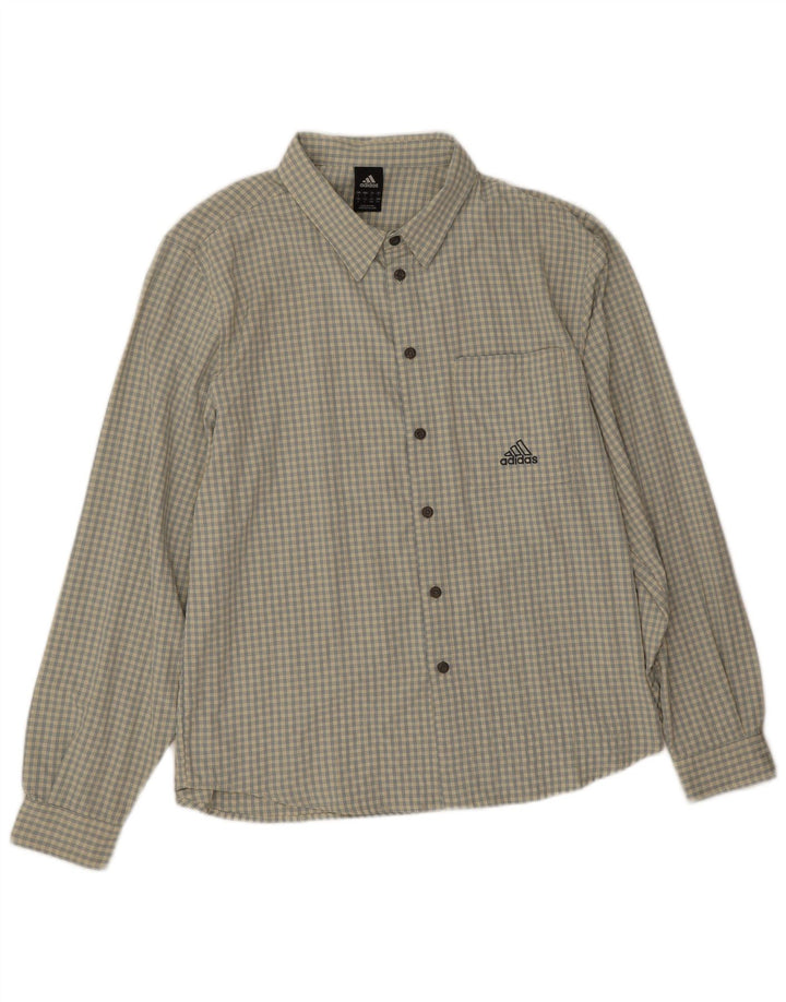 Ανδρικό πουκάμισο Adidas Μεγάλο Μπεζ Check Polyester