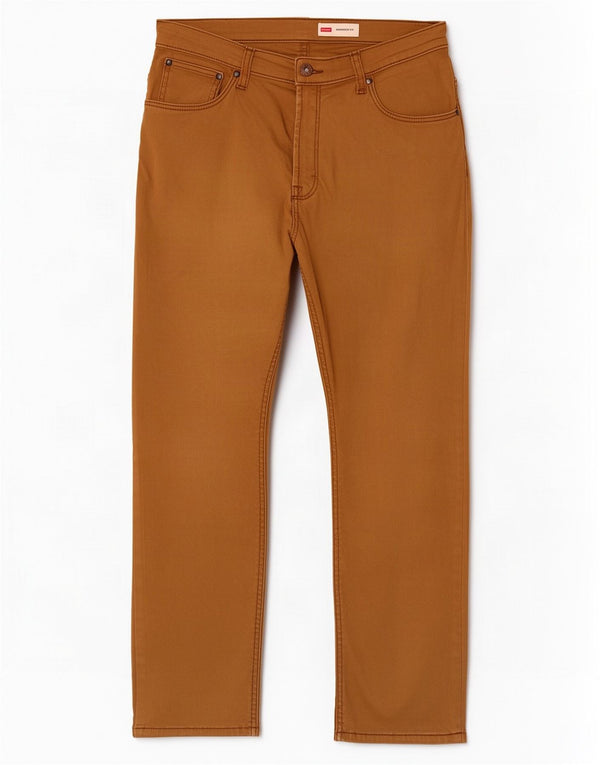Ανδρικό ίσιο casual παντελόνι Wrangler W33 L30 Καφέ Βαμβακερό