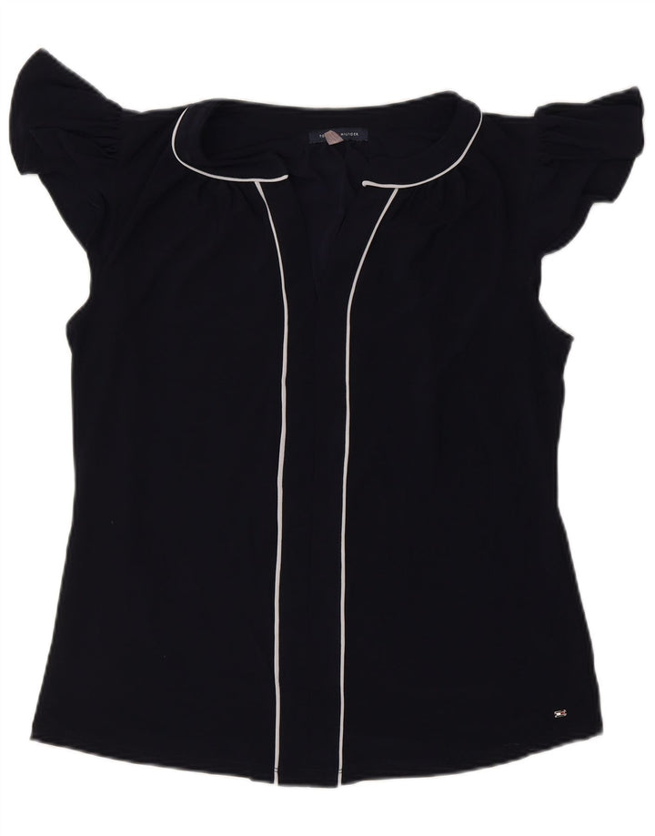 Γυναικεία μπλούζα TOMMY HILFIGER Top UK 14 Medium Navy Blue Polyester