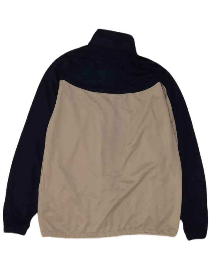 Ανδρική αθλητική φόρμα Asics Top μπουφάν Medium Off White Colourblock Polyester