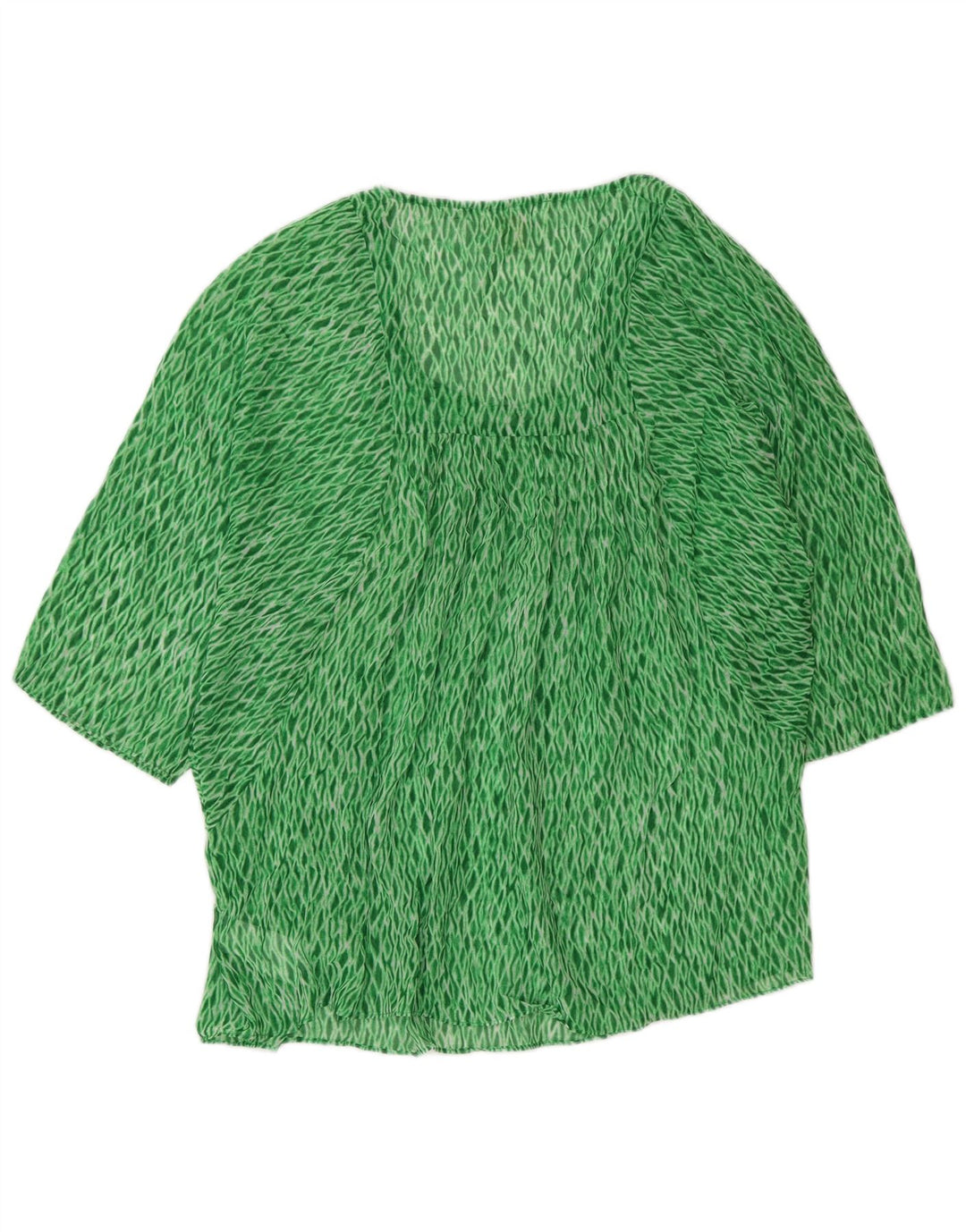 Michael Kors Γυναικεία Μπλούζα Τοπ UK 16 Large Green Argyle/Diamond Polyester