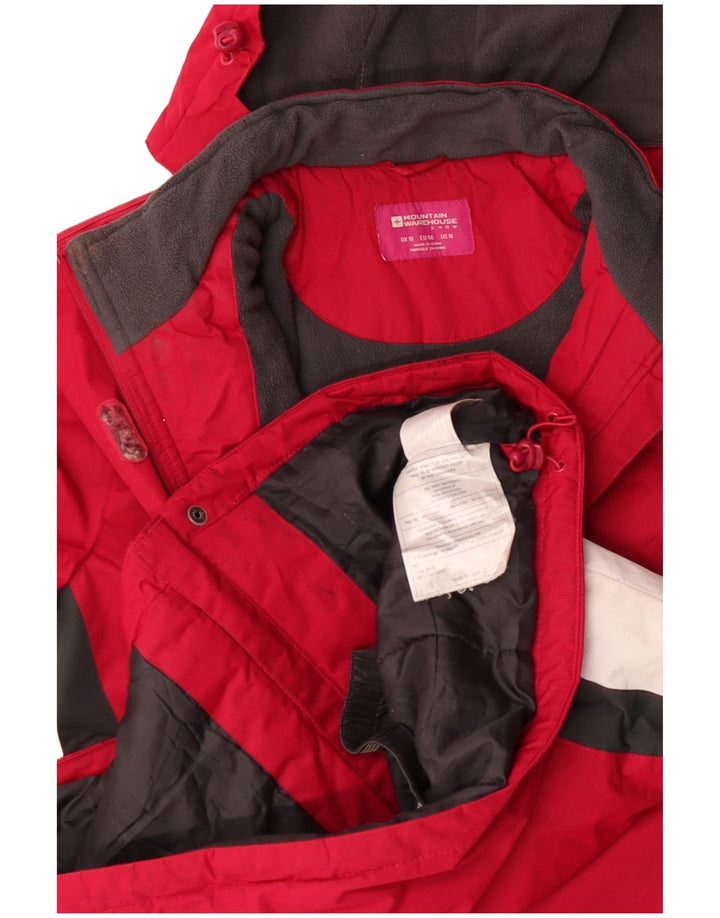 Mountain Warehouse Γυναικείο Αντιανεμικό Μπουφάν UK 18 XL Κόκκινο με κουκούλα