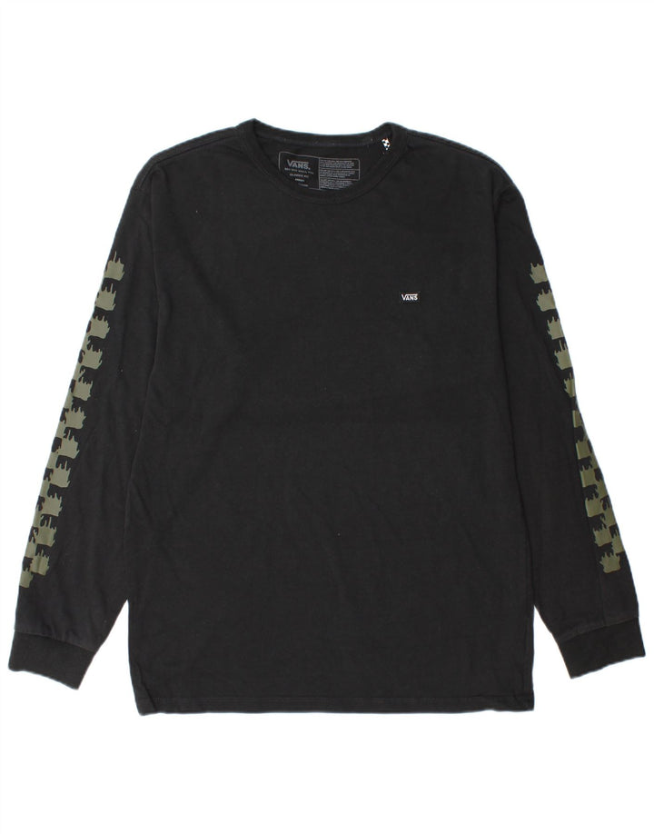 Ανδρικό Vans Classic Fit Graphic Top Μακρυμάνικο μεσαίο μαύρο γεωμετρικό βαμβακερό