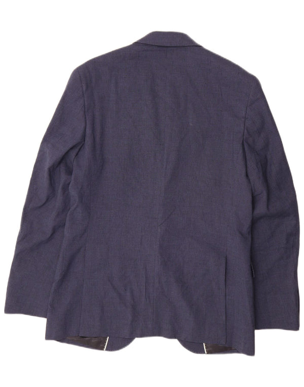 Marks & Spencer Ανδρικό σακάκι με 2 κουμπιά σακάκι UK 38 Medium Blue Houndstooth