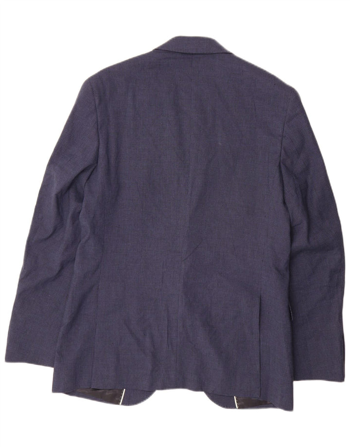 Marks & Spencer Ανδρικό σακάκι με 2 κουμπιά σακάκι UK 38 Medium Blue Houndstooth