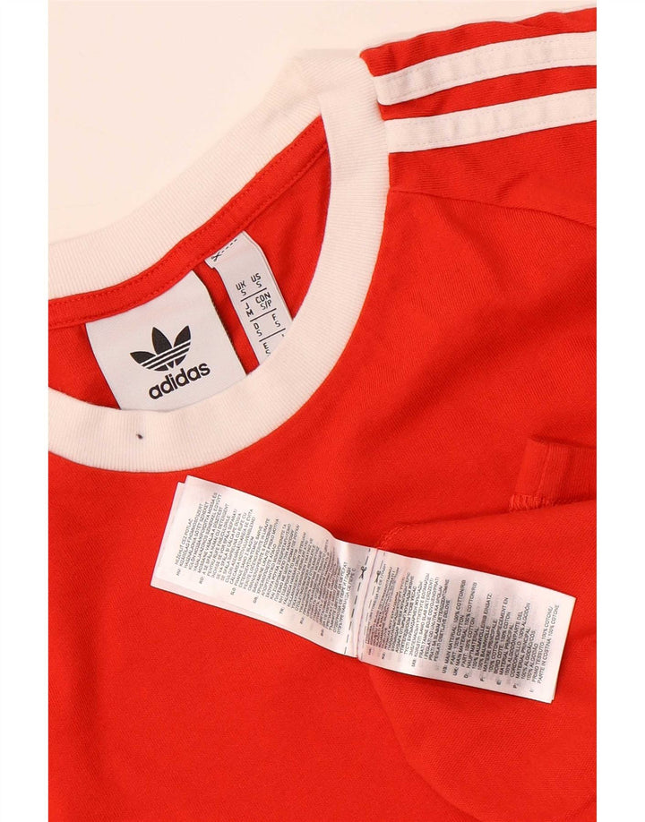 Ανδρικό T-Shirt Adidas Top Μικρό κόκκινο