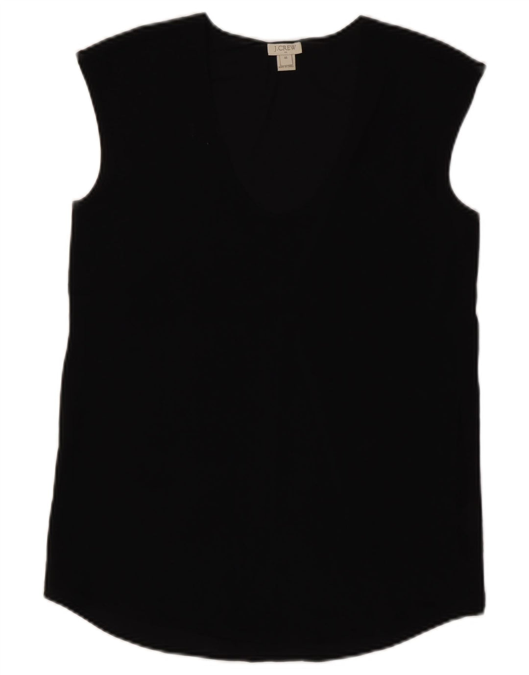 J. CREW Γυναικεία Αμάνικη Μπλούζα Τοπ US 00 2XS Μαύρο Πολυεστέρα
