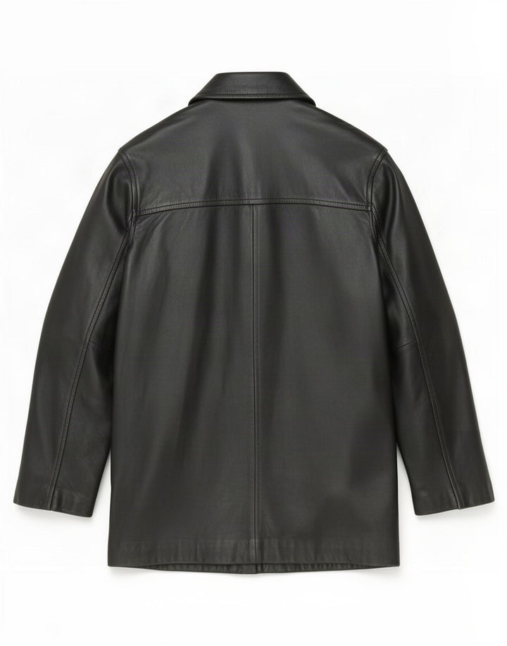 Jonathan Adams Ανδρικό Δερμάτινο Παλτό UK 38 Medium Black