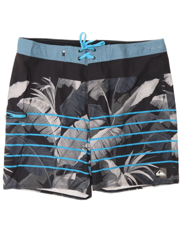 QUIKSILVER Mens Swimming Shorts XL  Multicoloured Floral Polyester