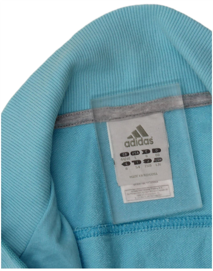 Γυναικεία αθλητική φόρμα ADIDAS Top Jacket EU 44/46 Μεγάλο μπλε βαμβακερό
