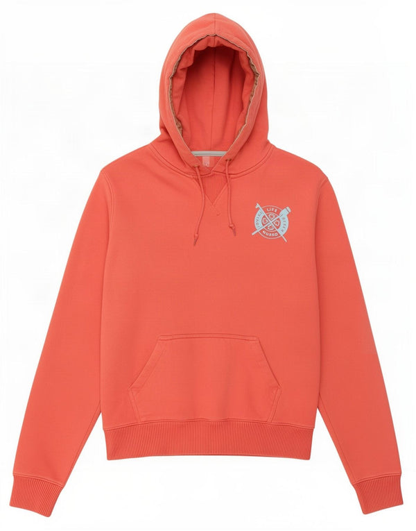 Γυναικείο Joules Graphic Hoodie Jumper UK 12 μεσαίο κόκκινο βαμβακερό