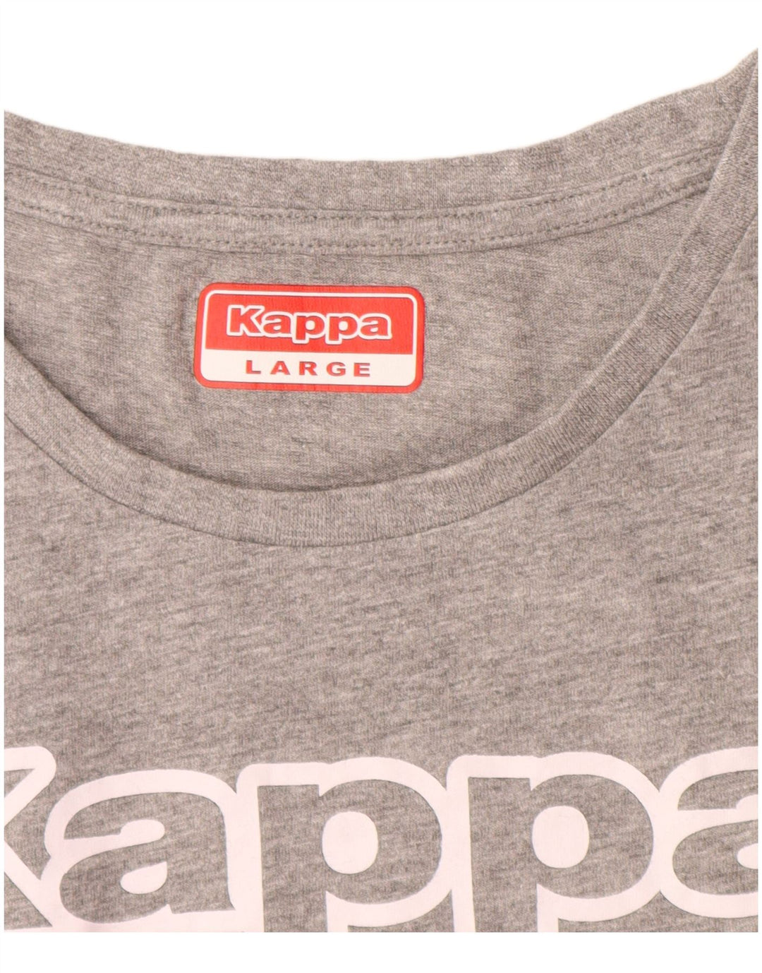 Γυναικείο γραφικό T-Shirt KAPPA Top UK 14 Large Grey