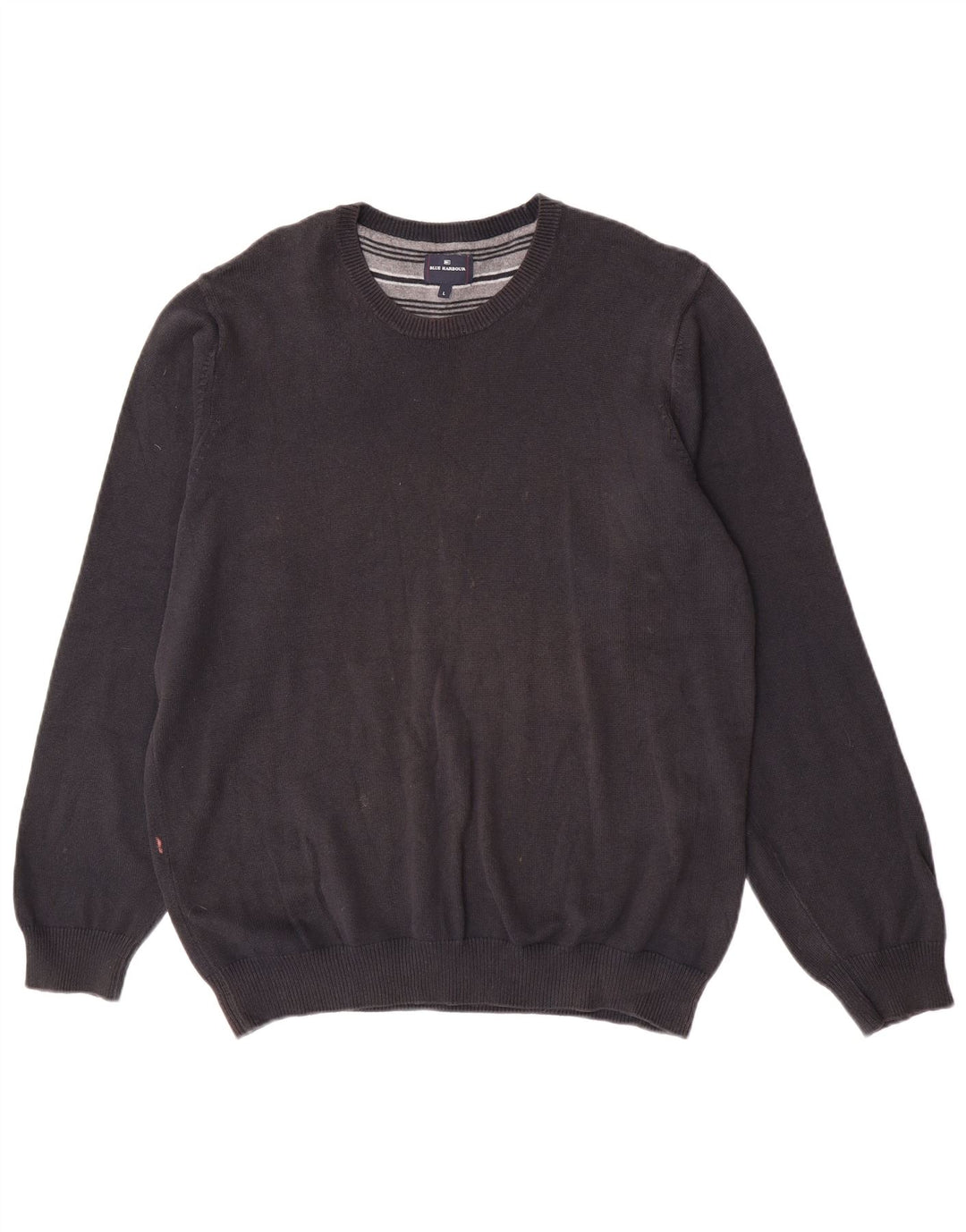 Marks & Spencer Ανδρικό μπλε πουλόβερ με λαιμόκοψη Harbor Crew Large Navy Blue