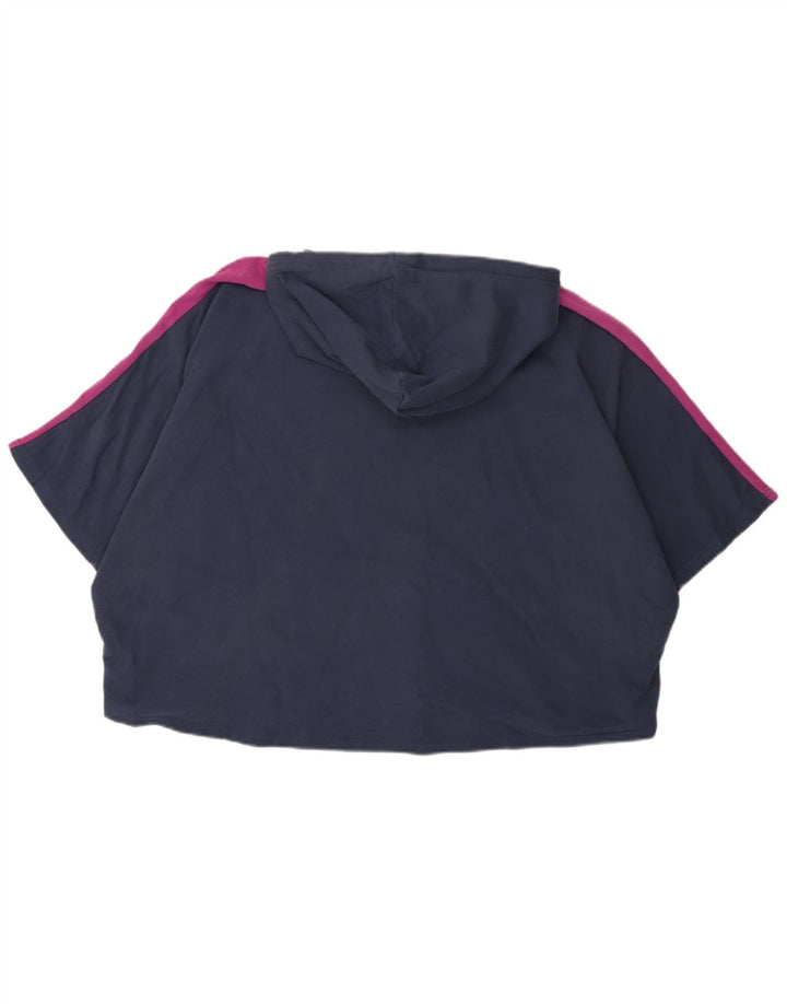 PUMA Γυναικείο Crop Hoodie Jumper UK 12 Medium Navy Blue